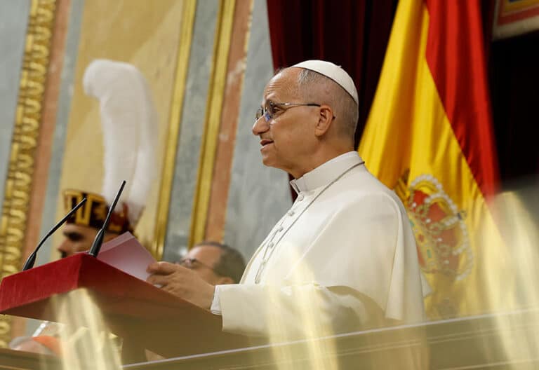 León XIV en el Congreso de los Diputados.