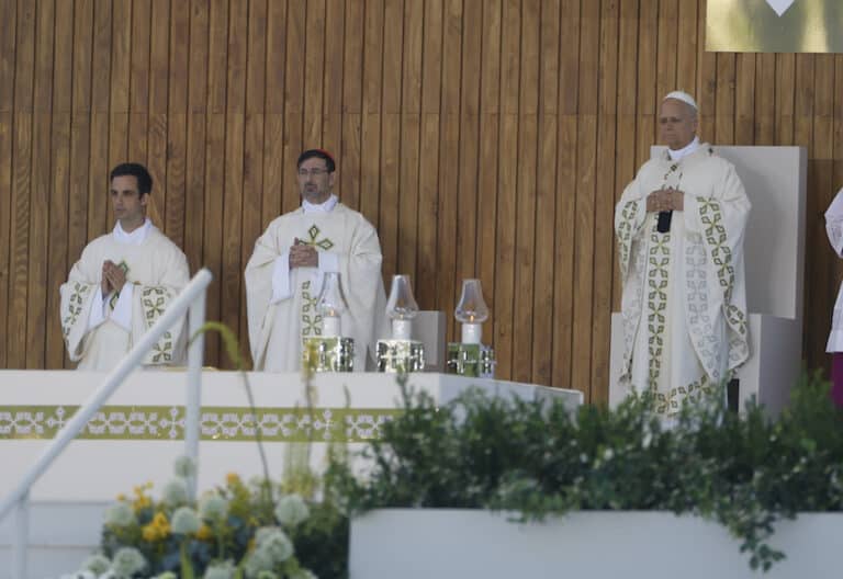 Misa de Corpus Christi oficiada por el papa LeÛn XIV en Cibeles