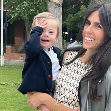 Marta Baeza y su hijo Joaquín