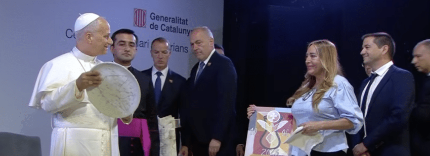 El papa León XIV en la prisión de Brians 1