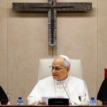 Encuentro del papa con los obispos en la Conferencia Episcopal Española (CEE).