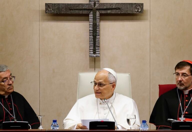 Encuentro del papa con los obispos en la Conferencia Episcopal Española (CEE).