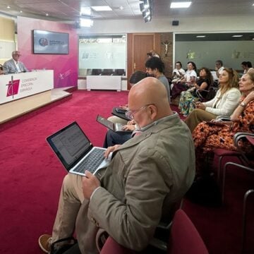 Rueda de prensa de valoración del viaje de León XIV a España. Foto: Vida Nueva