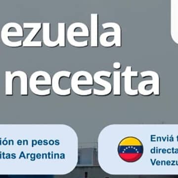 Cáritas Argentina ayuda a su par de Venezuela
