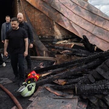 Zelenski, tras el ataque a catedral de Kiev