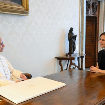 Isabel Díaz Ayuso, con el papa León XIV