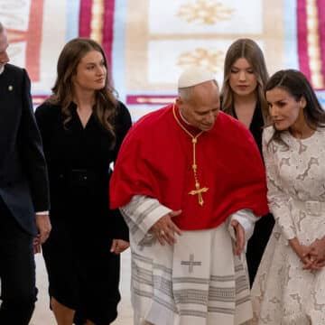 León XIV, con la Familia Real