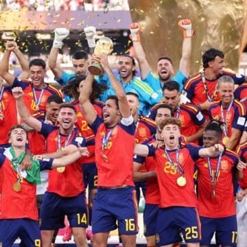 La selección española, tras su triunfo en el Mundial. Foto: FIFA Media Hub