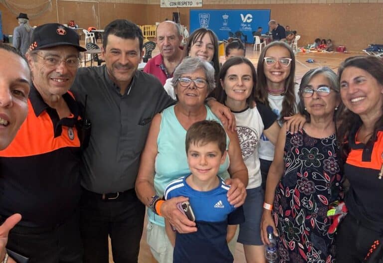 Evacuados de Navalagamella en Alcobendas