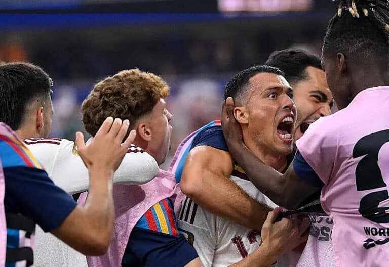 Gol de España ante Francia en el Mundial 2026