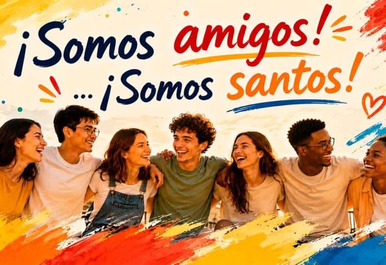 ¡Somos amigos… somos santos!