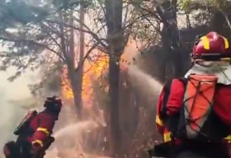 Incendio en San Martín de Valdeiglesias (Madrid)