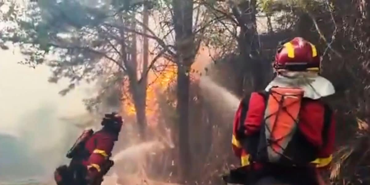 Incendio en San Martín de Valdeiglesias (Madrid)