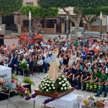 Misa en Los Gallardos, tras el incendio