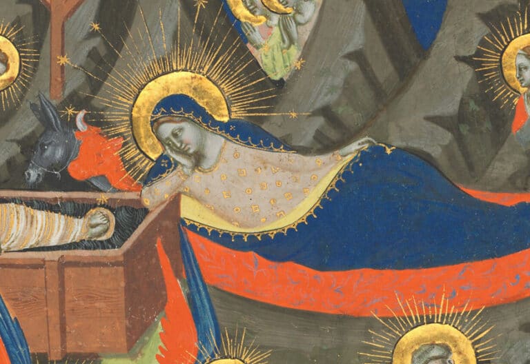 Qué significa la Navidad, representación de un artista desconocido de Florencia (1340).