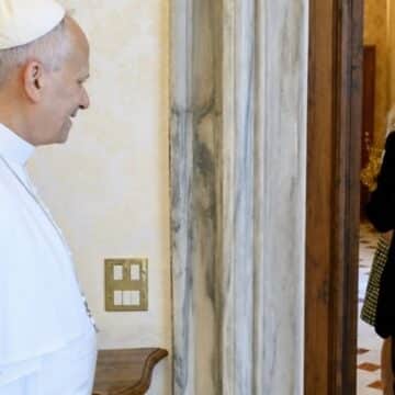 León XIV, con Patti Smith