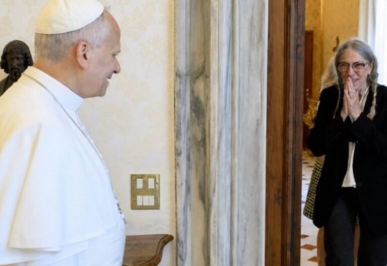 León XIV, con Patti Smith