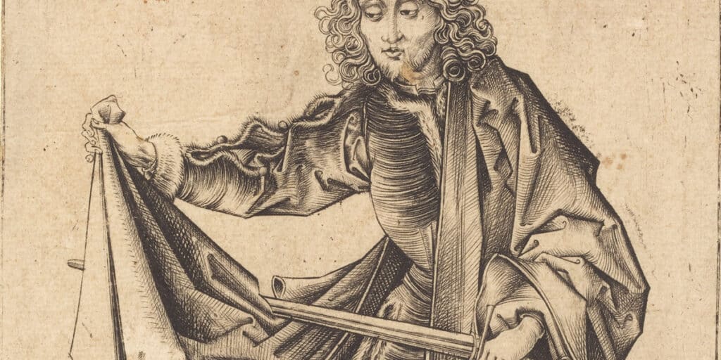 San Martín de Tours según Israhel van Meckenem (1480), relacionado con el significado de a cada