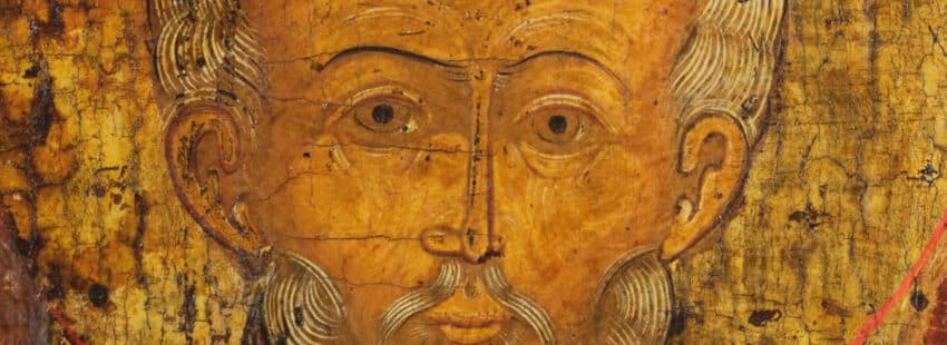 Icono de san Nicolás para ilustrar la pregunta de si existió santa Claus.