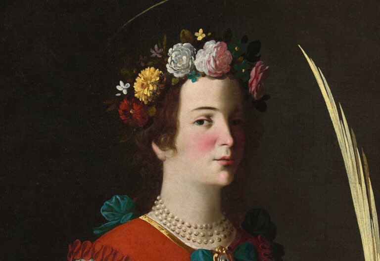 La verdadera historia de santa Lucía. Esta es una representación de la santa según Francisco de