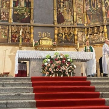 El cardenal José Cobo, en Robledo de Chavela. Foto: VN
