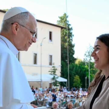 León XIV, en la JMJ franciscana en Asís