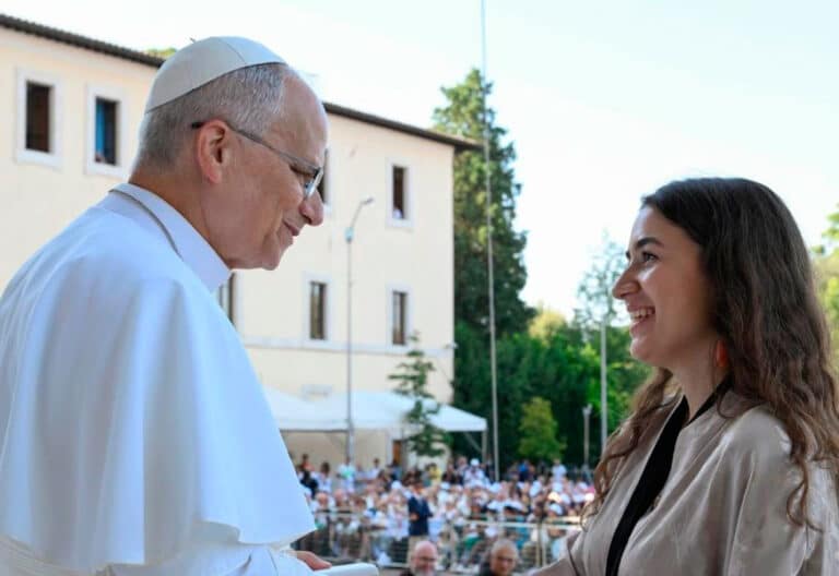 León XIV, en la JMJ franciscana en Asís