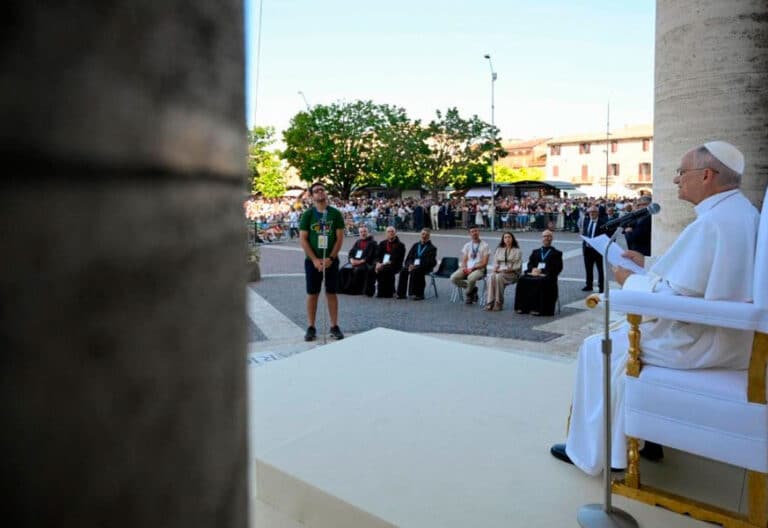 León XIV, en la JMJ franciscana en Asís