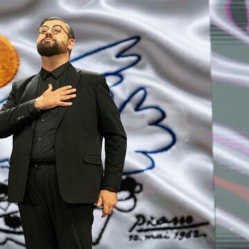 Manu Sánchez durante el monólogo