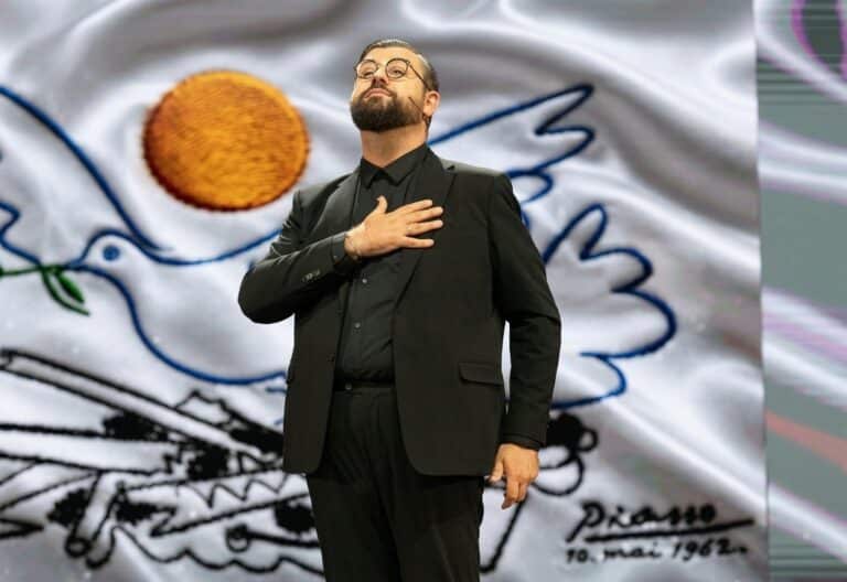 Manu Sánchez durante el monólogo