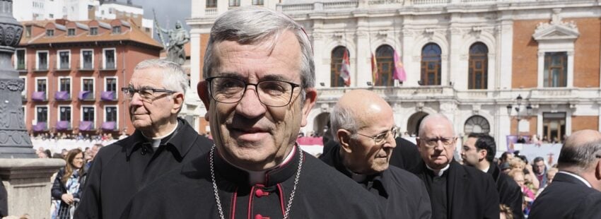 Luis Argüello, durante la Semana Santa de Valladolid. Foto: Archidiócesis de Valladolid