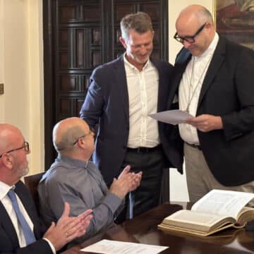 El obispo Satué con los nuevos delegados de la Diócesis de Málaga