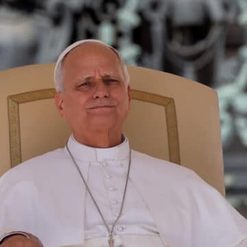 El papa León XIV en la audiencia general