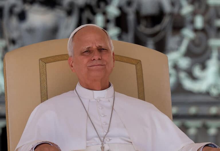 El papa León XIV en la audiencia general