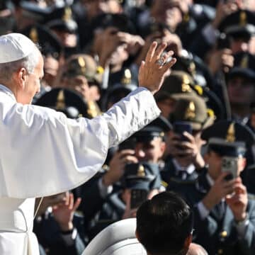 El papa León XIV, en la audiencia general