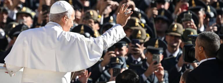 El papa León XIV, en la audiencia general