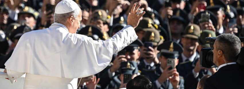 El papa León XIV, en la audiencia general