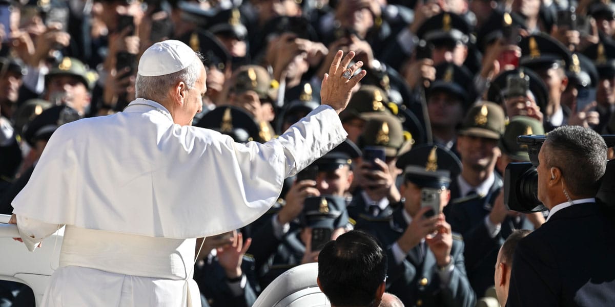 El papa León XIV, en la audiencia general