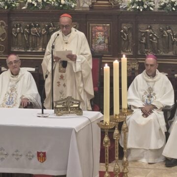 El cardenal Omella, en la basílica de la Mercè. Foto: Archidiócesis de Barcelona