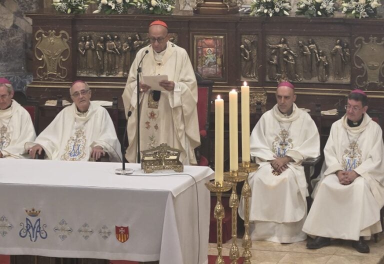El cardenal Omella, en la basílica de la Mercè. Foto: Archidiócesis de Barcelona