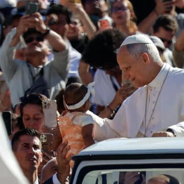 El papa León XIV en la audiencia general