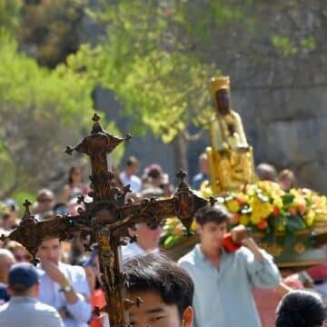Procesión de la Virgen de los Ángeles, en Torreciudad. Fuente: Torreciudad