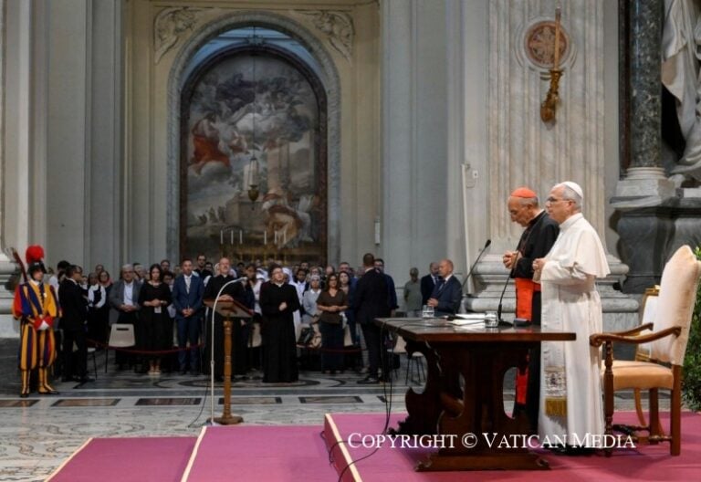 León XIV en la asamblea diocesana