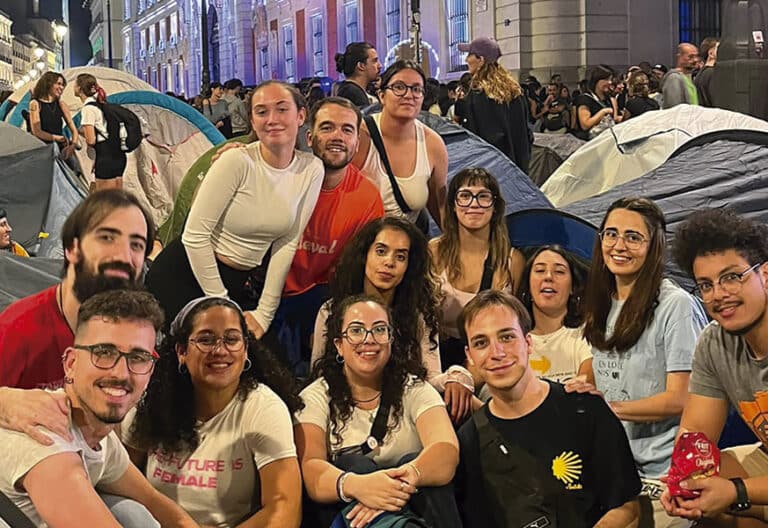 Protestas vivienda. Jóvenes