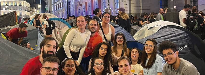 Protestas vivienda. Jóvenes