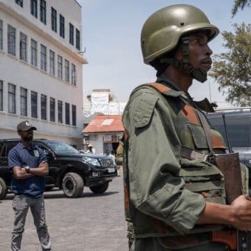 Militares en Goma, capital de Kivu Norte, en RD Congo