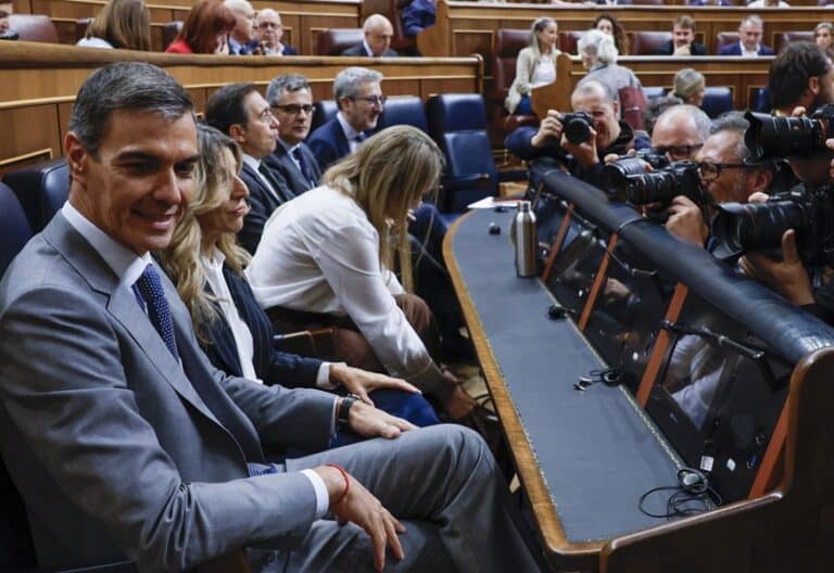 Pedro Sánchez, en el Congreso de los Diputados. Foto: Efe