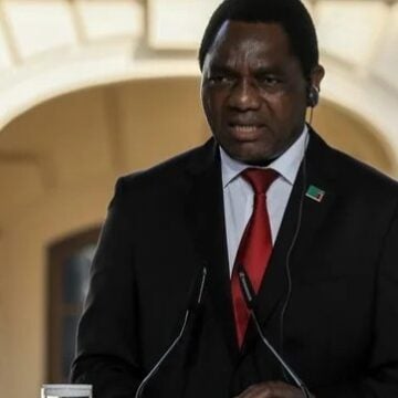 Hakainde Hichilema, presidente de Zambia