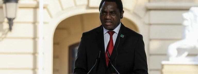 Hakainde Hichilema, presidente de Zambia