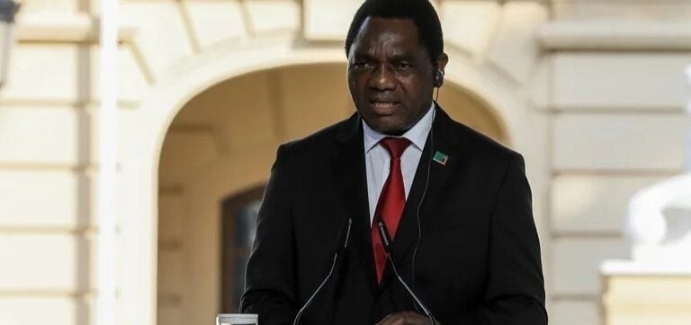 Hakainde Hichilema, presidente de Zambia